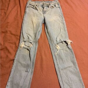 Abercrombie Women's Jeans - 90s Straight Leg Midrise